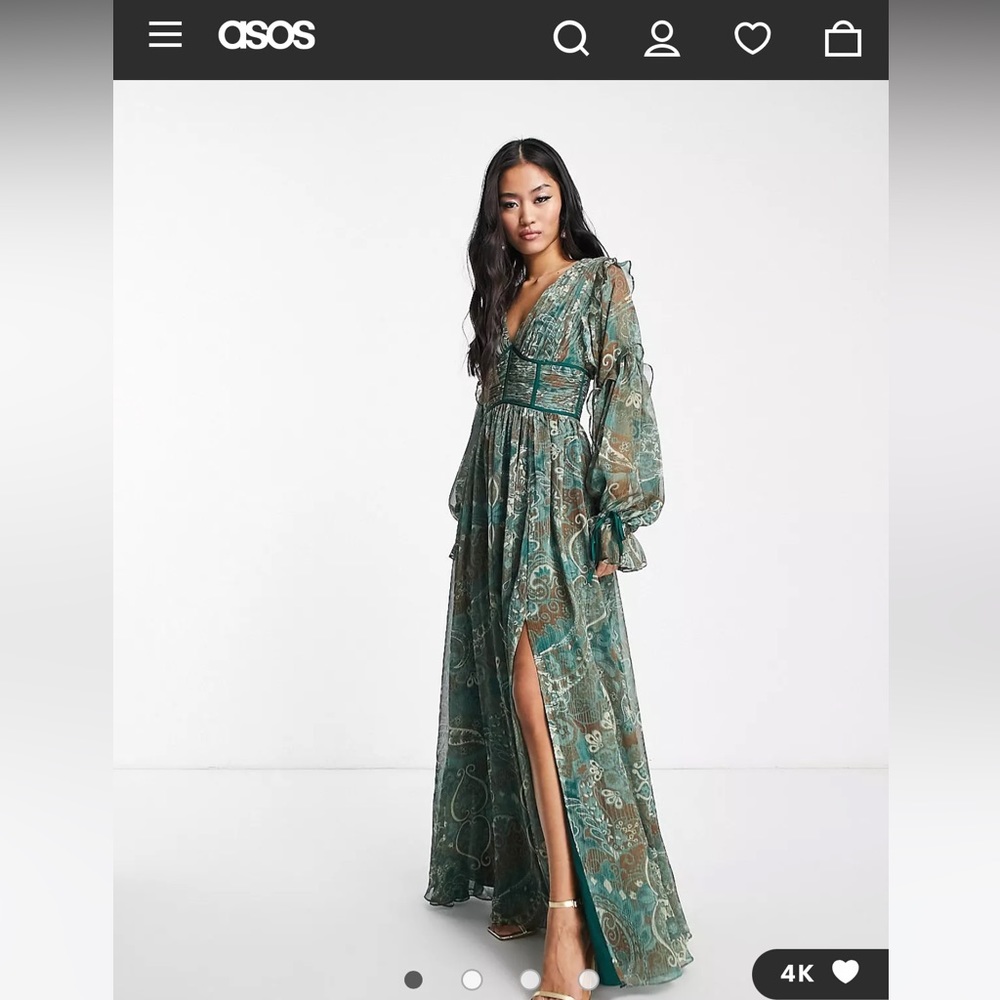 COPY - ASOS plunge maxi